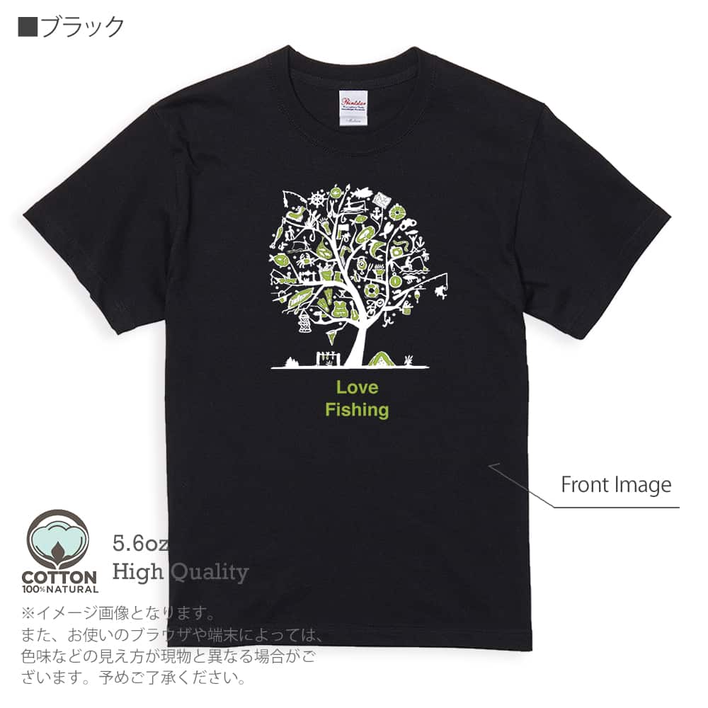 釣り Tシャツ 半袖 Love Fishing Part2 5.6oz 綿100% メンズ レディー...