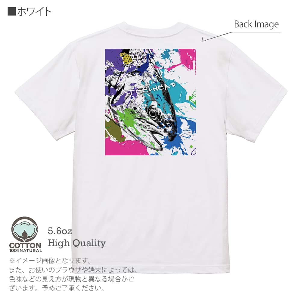 [未着用] ニジマス グラフィックTシャツ Lサイズ J-Type