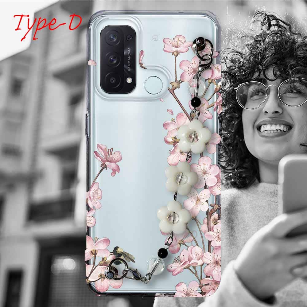 OPPO Reno5 A スマホケース 5種の キーリングハンガー付き TPU