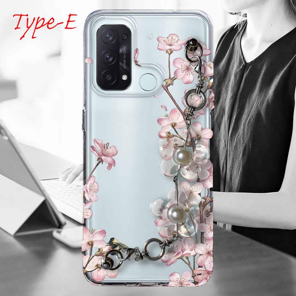 OPPO Reno5 A スマホケース 5種の キーリングハンガー付き TPU