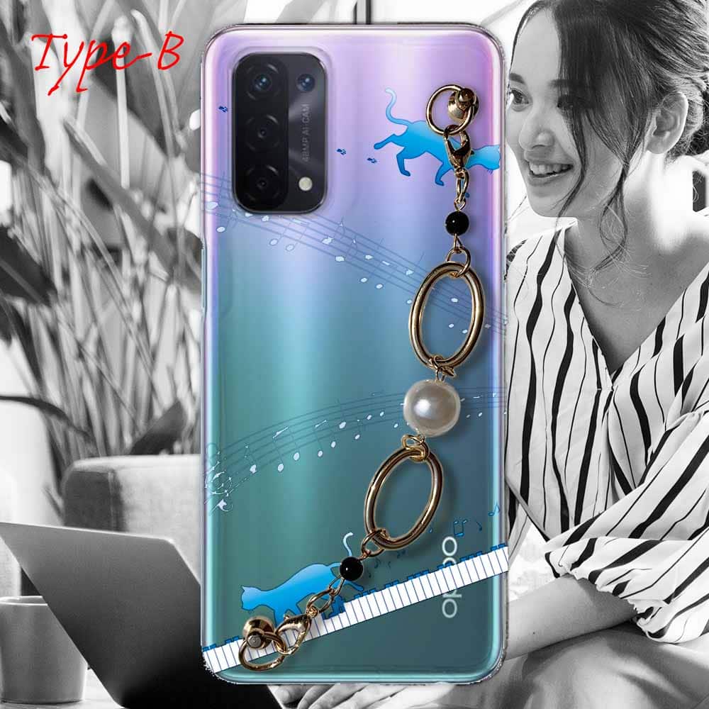 OPPO A54 5G スマホケース 5種の キーリングハンガー付き TPU