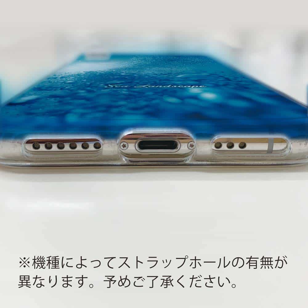 スマホケース ソフトケース TPU 海の風景 バブル 深海魚 アクアリウム