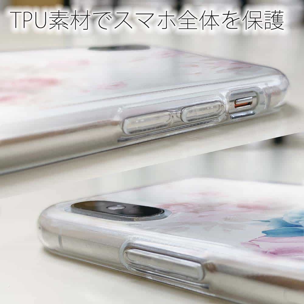 ソフトケース 花柄 スマホケース TPU 束ねたバラを君に かわいい