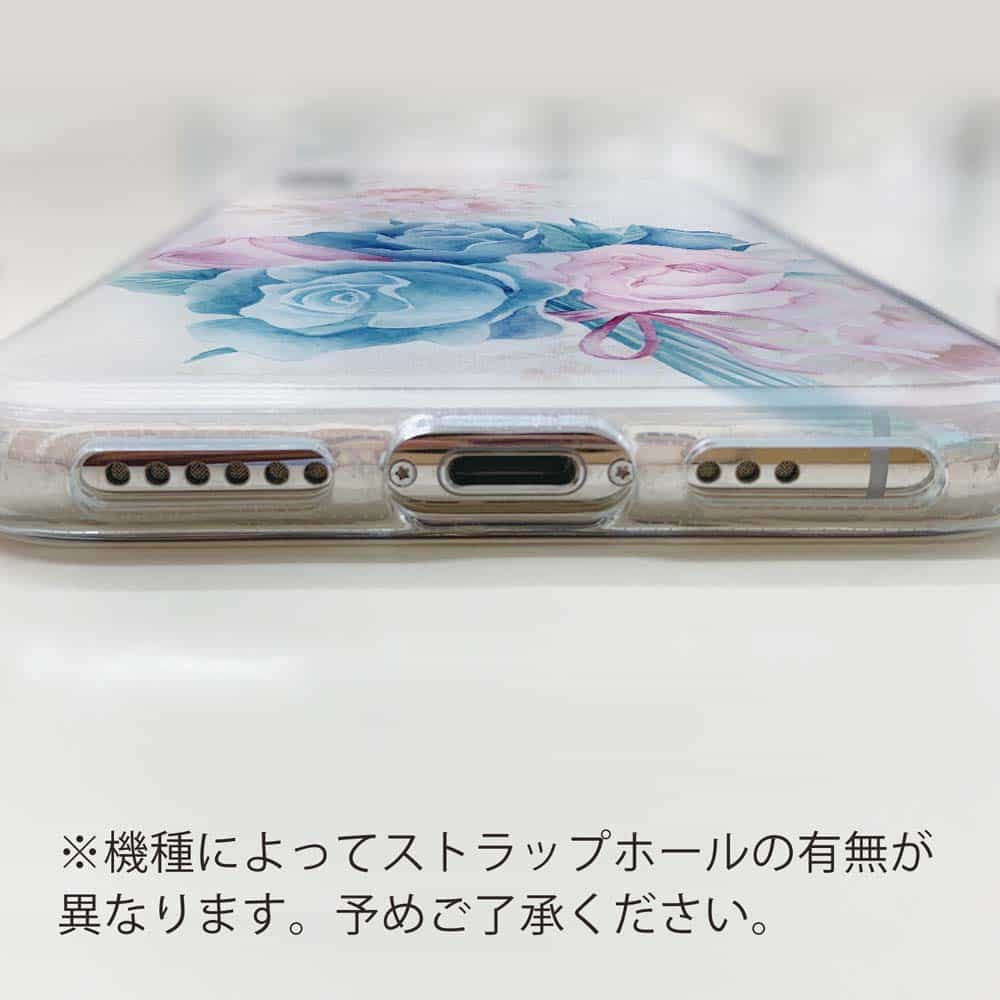 ソフトケース 花柄 スマホケース TPU 束ねたバラを君に かわいい