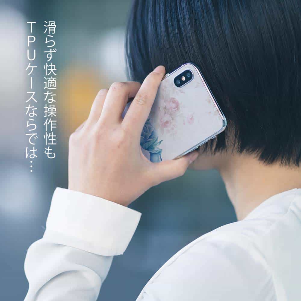 ソフトケース 花柄 スマホケース TPU 束ねたバラを君に かわいい