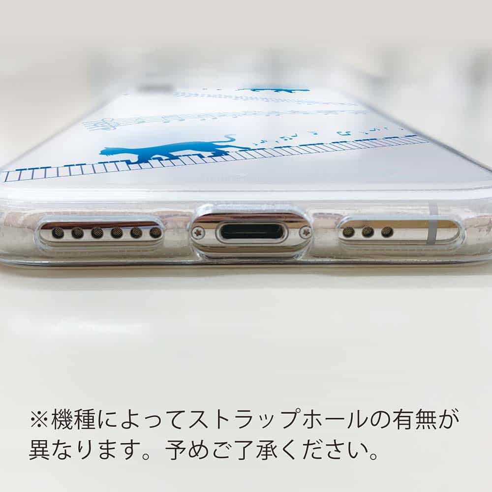 iPhone8 Plus スマホケース TPU ストラップ 透明 クリアケース 