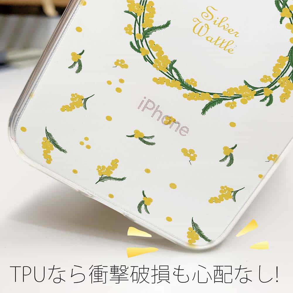 スマホケース Xperia 10 VIII 1 VII ケース TPU ソフト クリア 花柄