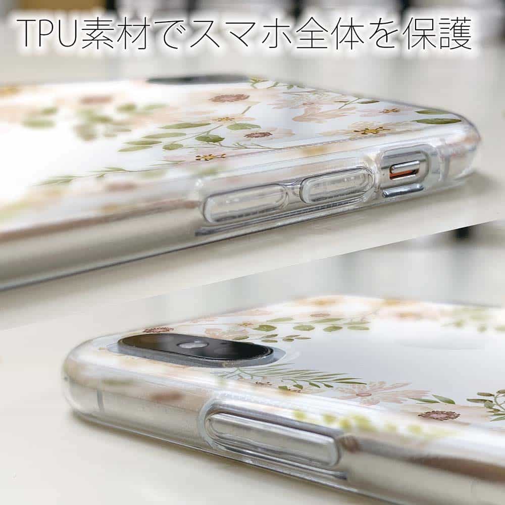 AQUOS ソフトケース 花柄 スマホケース AQUOS sense7 plus sense6 sense4 plus sense5G R5G R7  R6 Compact sense3 plus アクオス ホワイトフラワー :tpu2020040902aq:Angler s Case  アングラーズケース 通販 