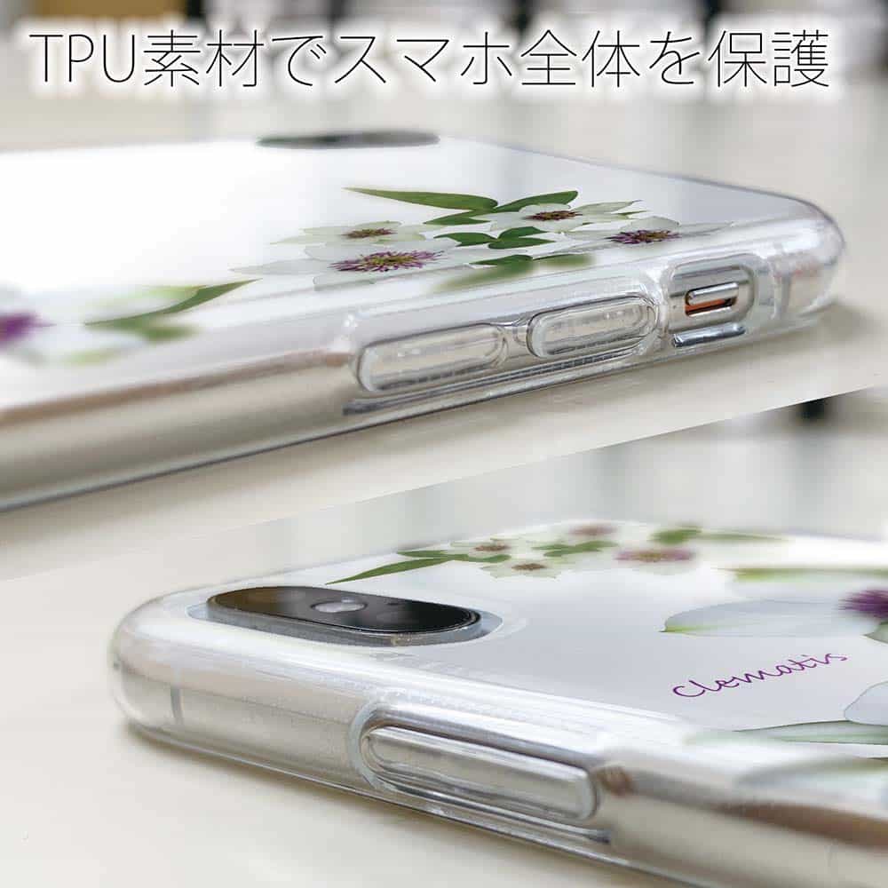 ソフトケース 花柄 スマホケース TPU クレマチス かわいい カラフル 花 iPhone15 Pro Max 14 Plus Xperia 10 V Galaxy AQUOS Pixel7a Pro