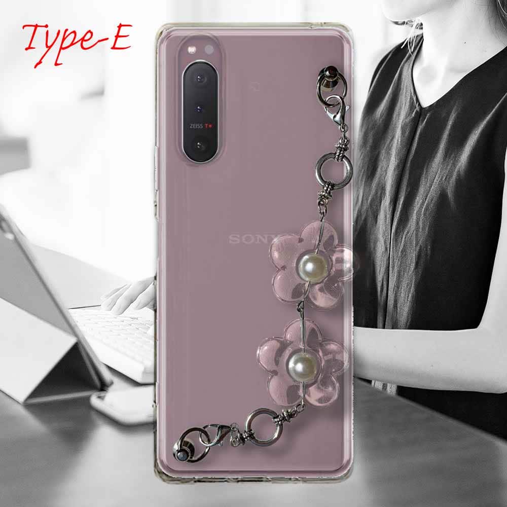Xperia 5 II ソフトケース キーリングハンガー付き TPU スマホケース
