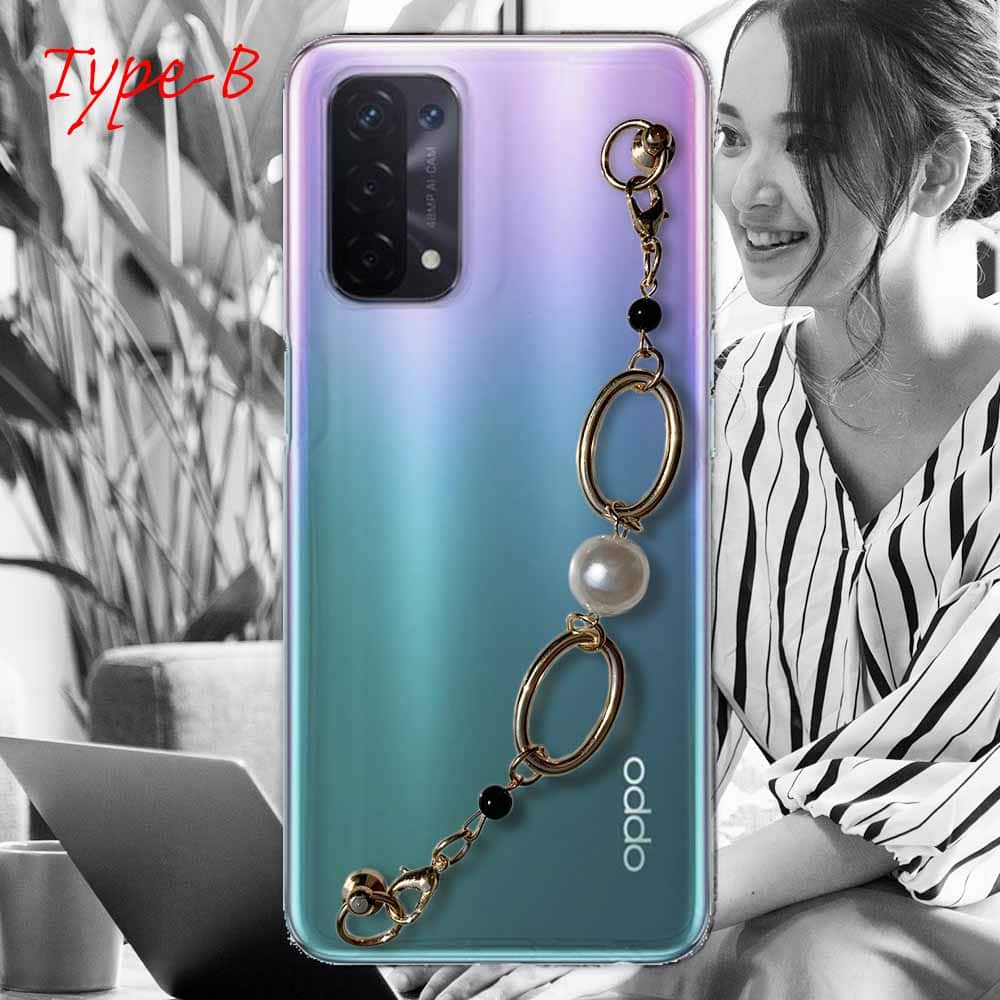 OPPO A54 5G ソフトケース キーリングハンガー付き TPU スマホケース