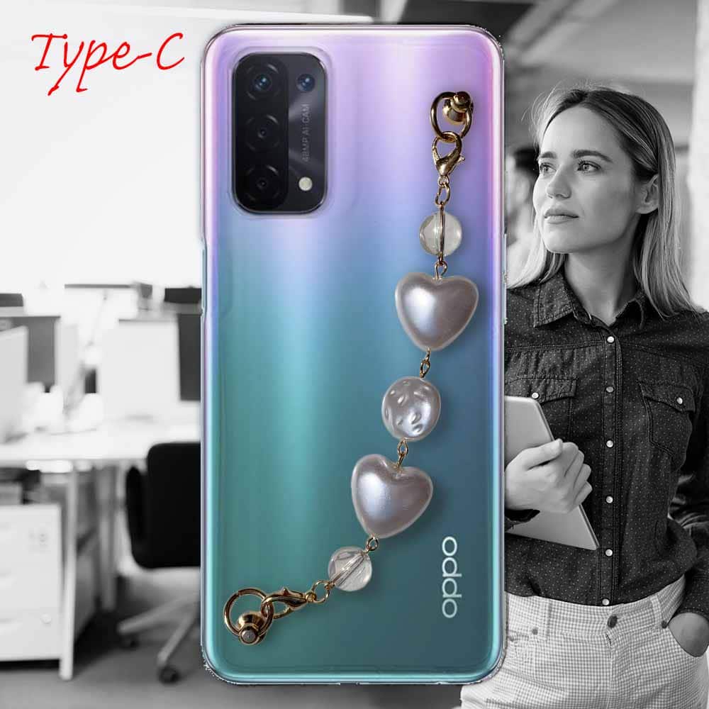 OPPO A54 5G ソフトケース キーリングハンガー付き TPU スマホケース