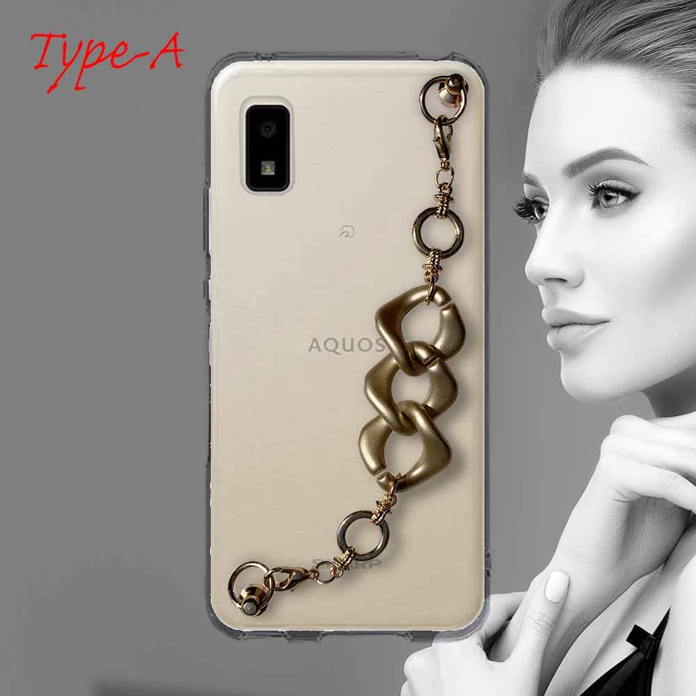 AQUOS wish ソフトケース キーリングハンガー付き TPU スマホケース