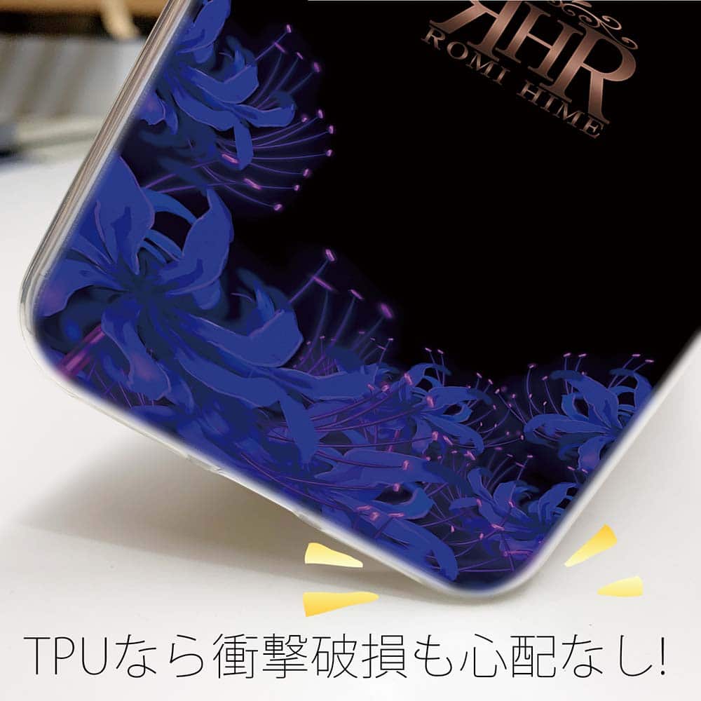 スマホケース ソフトケース ROMI HIME 彼岸花 ブルー iPhone18 Pro Max