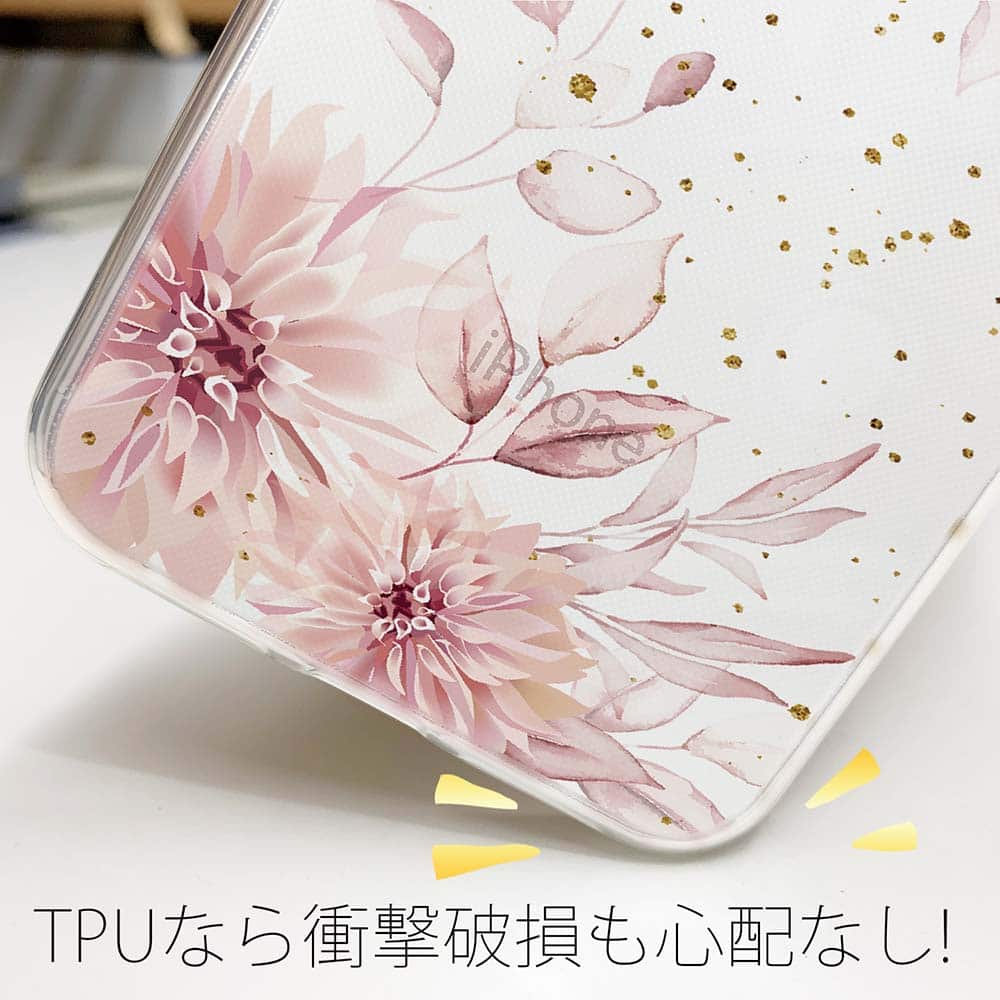 Google Pixel 8a ケース スプリングピンク 花柄 クリア 透明 ソフト