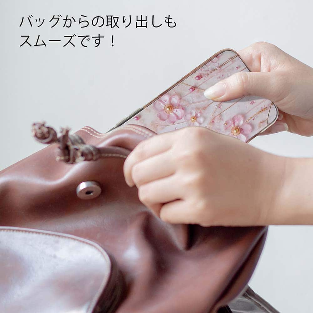 デザイン三線 華やかな花柄胴 ソフトケース付き ソフトケース 花柄 スマホケース TPU プラスチックフラワー ピンク No2