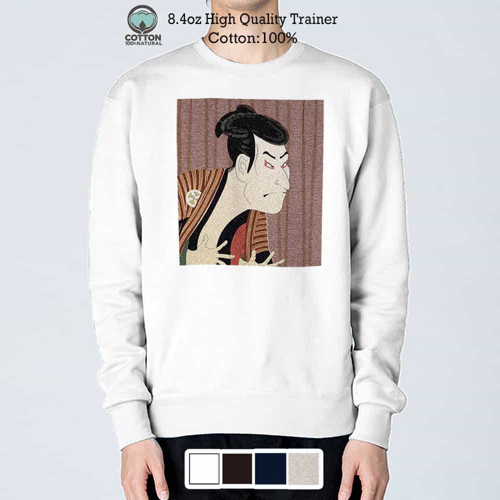 トレーナー 長袖 東洲斎写楽 三世大谷鬼次の奴江戸兵衛 8.4oz (オンス