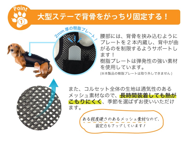 犬用品 犬用コルセット ハーネス 術後 介護 わんコルプロ Sサイズ 日本製 ダイヤ工業 anifull アニフル