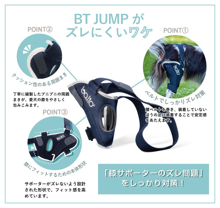 BT JUMP (膝サポーター) 右 XSサイズ 愛犬の膝のトラブルに 膝関節サポーター バルト 送料込 : 433-0002 :  愛犬と一緒に歩くを叶える anifull - 通販 - Yahoo!ショッピング