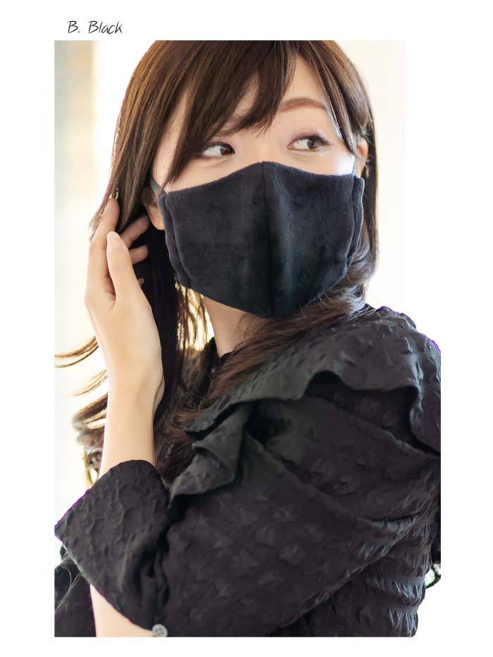 ボアマスク 日本製 暖かいマスク ワイヤー入り マウスカバー