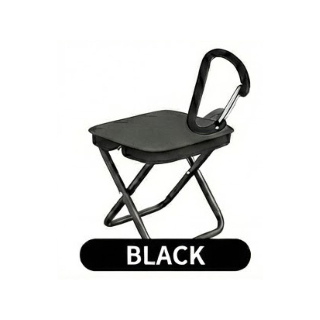 【クッションプレゼント！】 折りたたみ椅子 軽量 アウトドア チェア コンパクト カラビナ付 携帯椅子 持ち運び椅子 キャンプ 簡易 背もたれ 座椅子 |  | 01