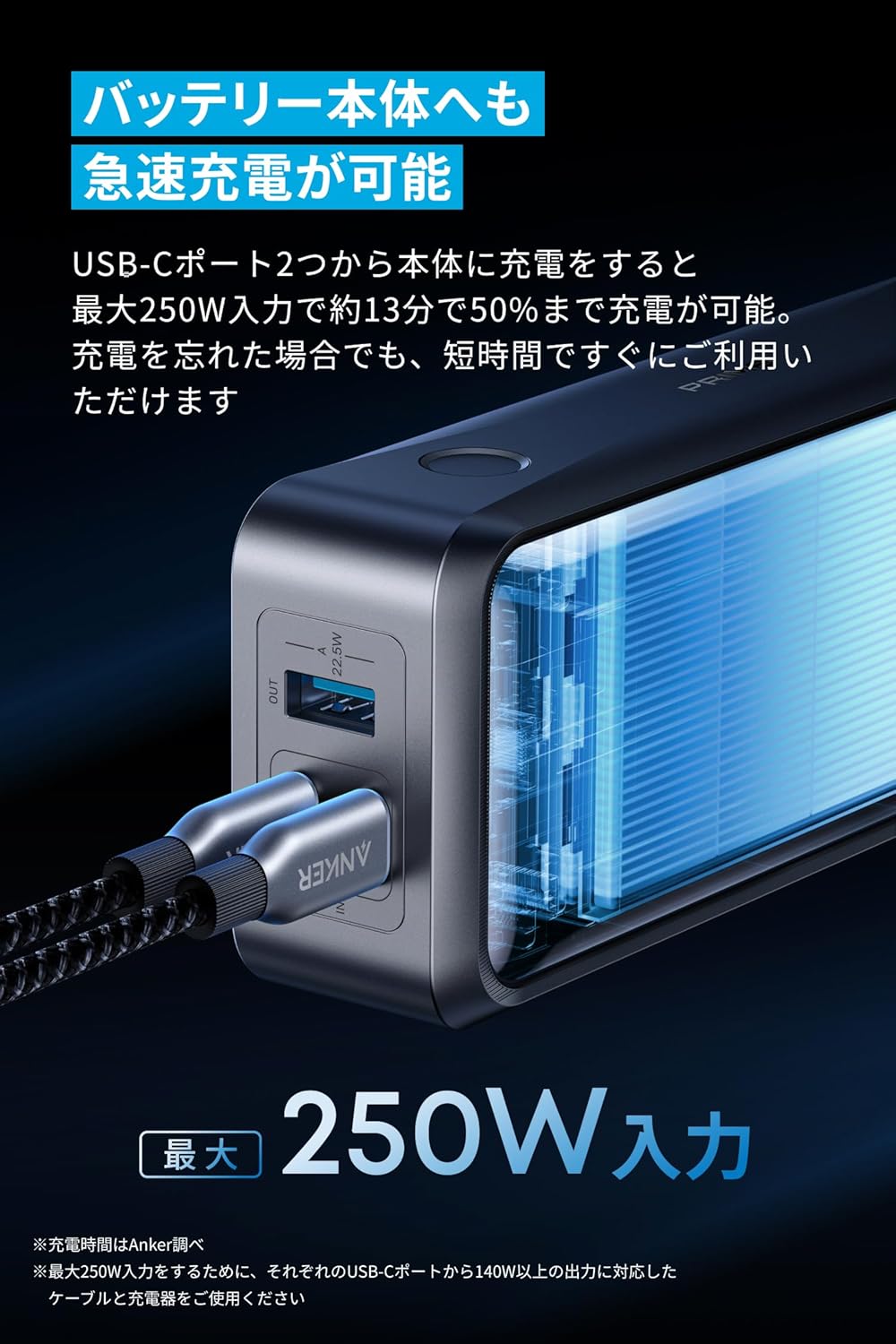 Anker（アンカー） Anker Prime Power Bank (26250mAh, 300W)【最大