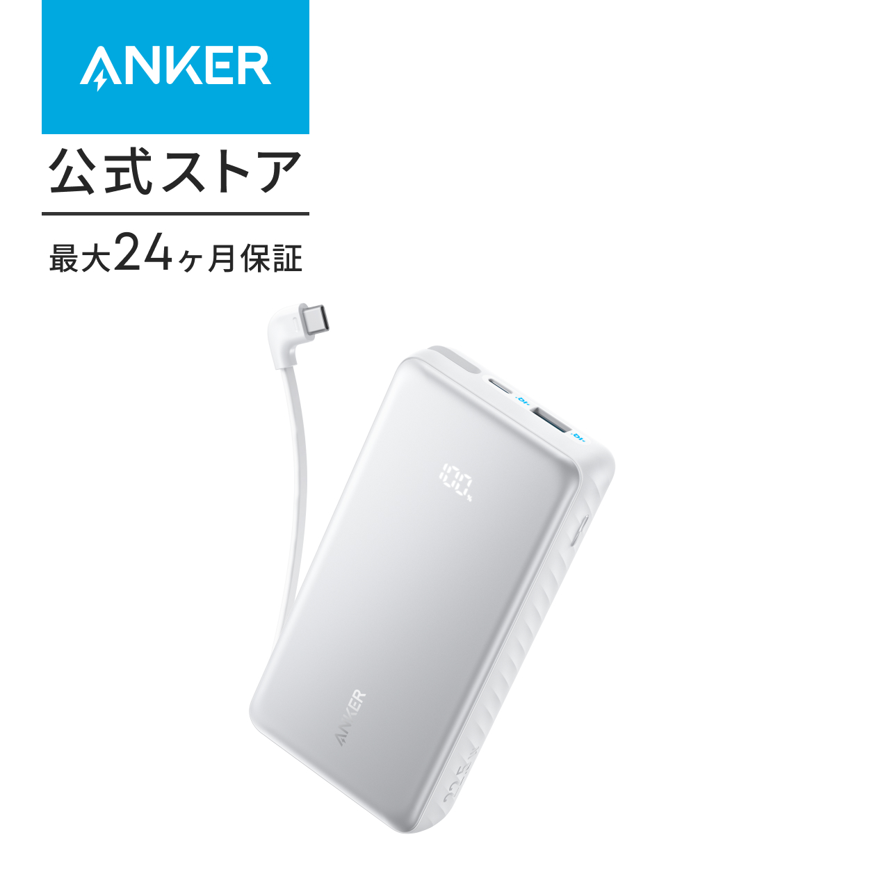 Anker（アンカー） Anker Zolo Power Bank (20000mAh, 22.5W, Built-In
