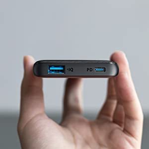 モバイルバッテリー Anker PowerCore Slim 10000 PD 20W (10000mAh PD モバイルバッテリー 超大容量)USB  Power Delivery対応 / PowerIQ搭載 アンカー