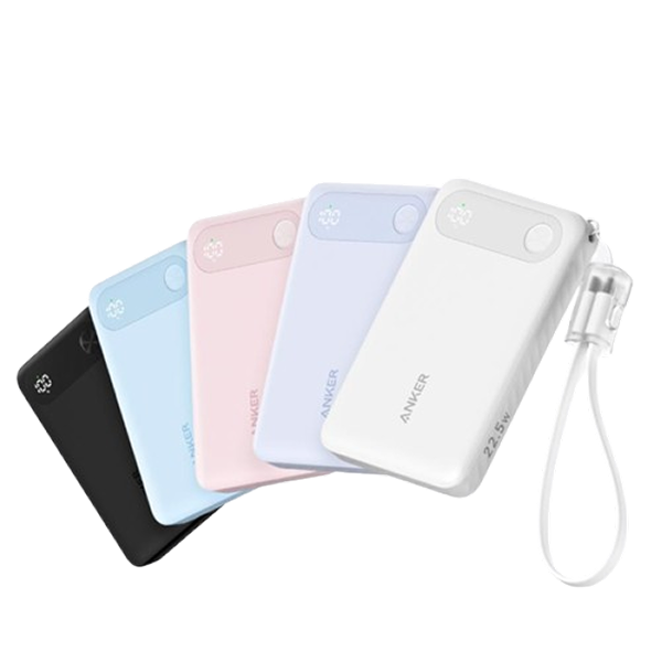 Anker Power Bank (10000mAh, 22.5W) (モバイルバッテリー 最大22.5W出力 USB-C & USB-C ケーブル付属 ディスプレイ搭載) USB PD/PowerIQ搭載
