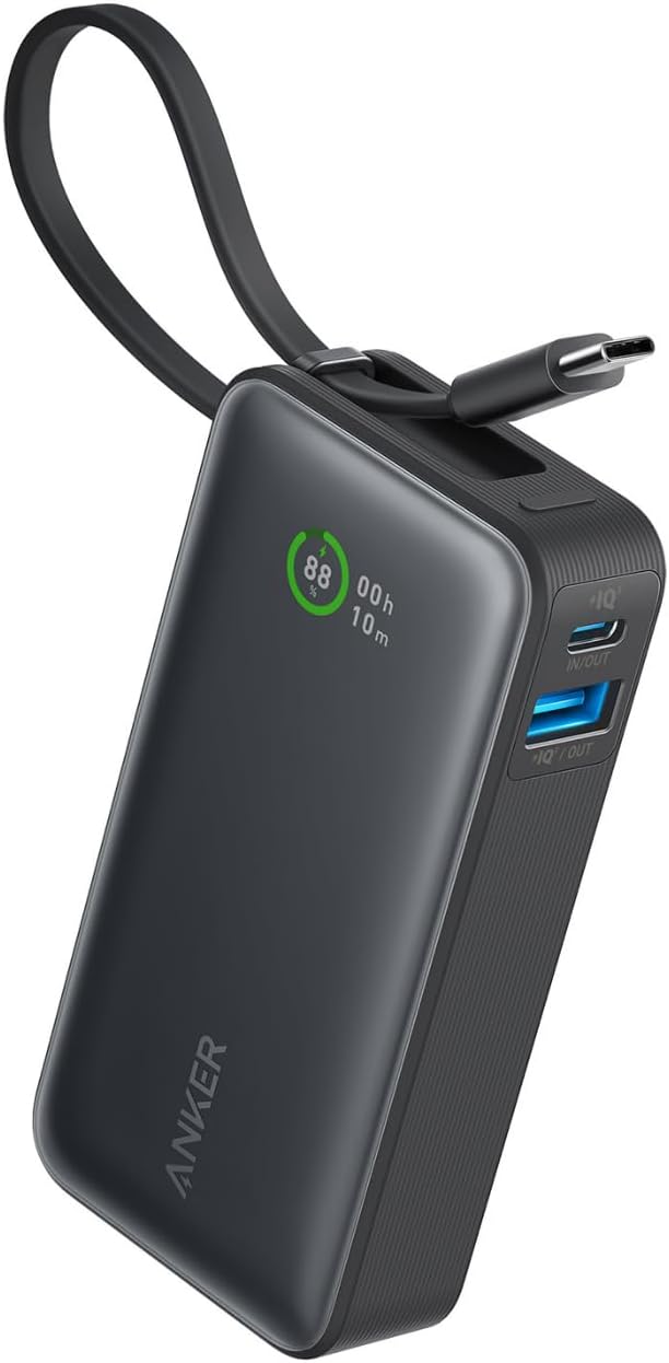 Anker Nano Power Bank (30W, Built-In USB-C Cable) (モバイルバッテリー 10000mAh 30W出力 大容量 LEDディスプレイ搭載 USB-Cケーブル内蔵｜ankerdirect｜02