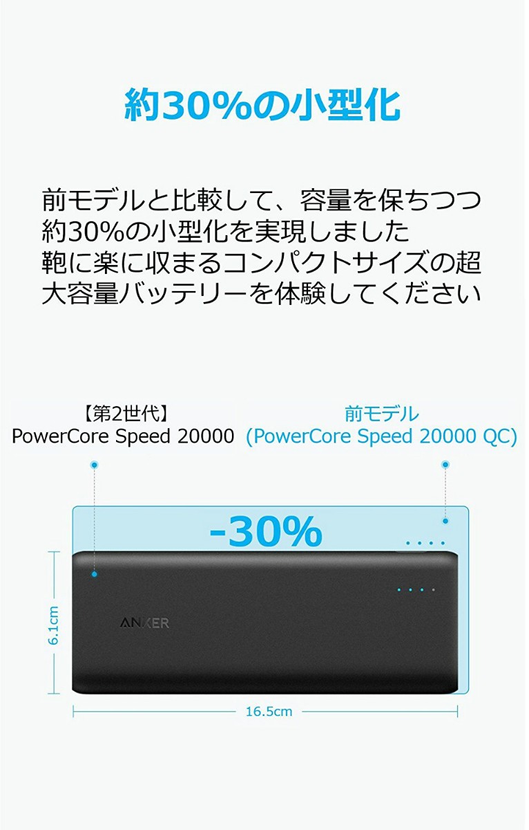 Anker（アンカー） モバイルバッテリー Anker PowerCore Speed