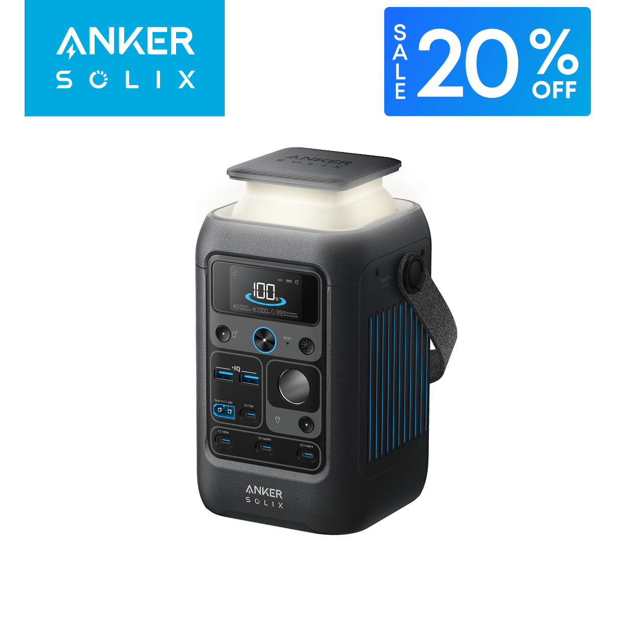 新品未開封 Anker Solix C300 ポータブル電源 Amazon.co.jp: 𝐀𝐧𝐤𝐞𝐫 𝐒𝐨𝐥𝐢𝐱 𝐂𝟑𝟎𝟎 Portable Power