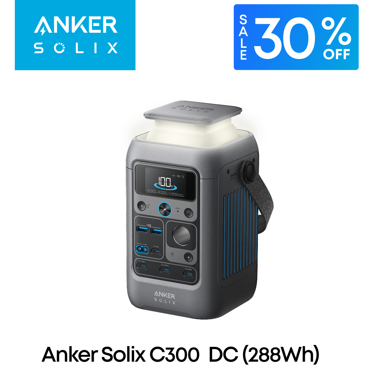 発電機・ポータブル電源 Anker Solix C200 DC PortablePowerStation Anker 【9/6〜7 期間限定クーポン】Anker Solix C200 DC