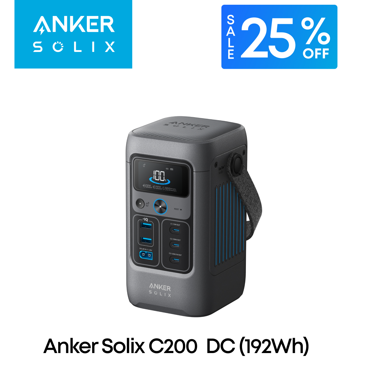 Anker 防災グッズ ポータブル電源 Solix C800 Plus Portable