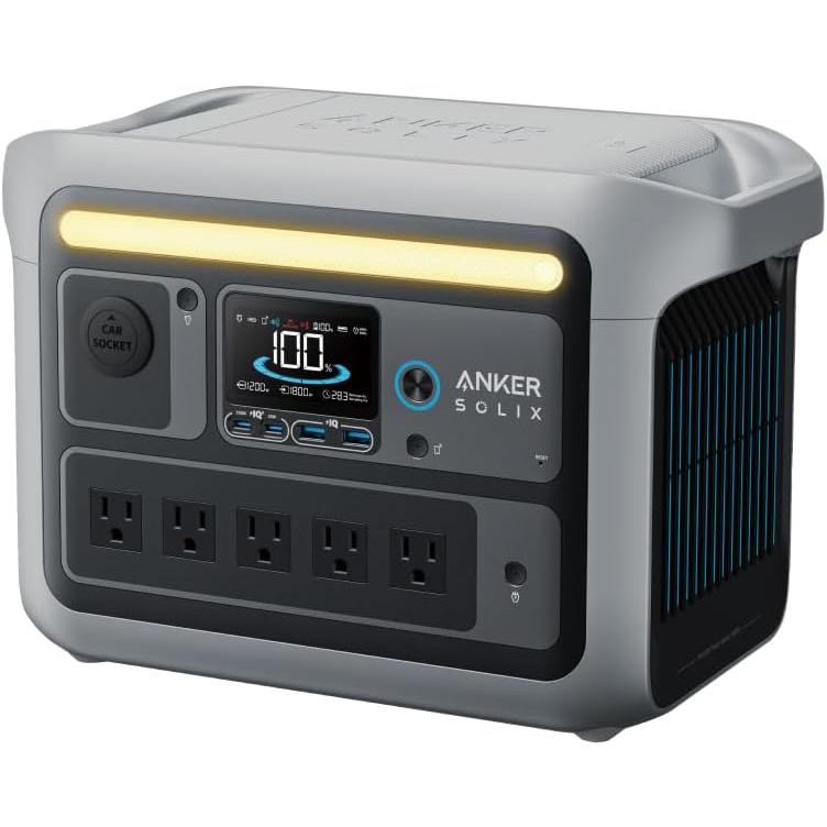 Anker Solix C800 Portable Power Station 768Wh 58分満充電 高出力AC(定格1200W / 瞬間最大1600W, 5ポート) 長寿命10年｜ankerdirect｜02