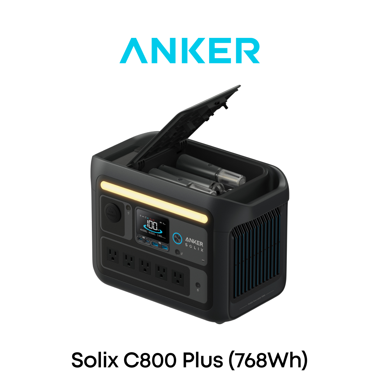 Anker（アンカー） 防災グッズ ポータブル電源 Anker Solix C800 Plus