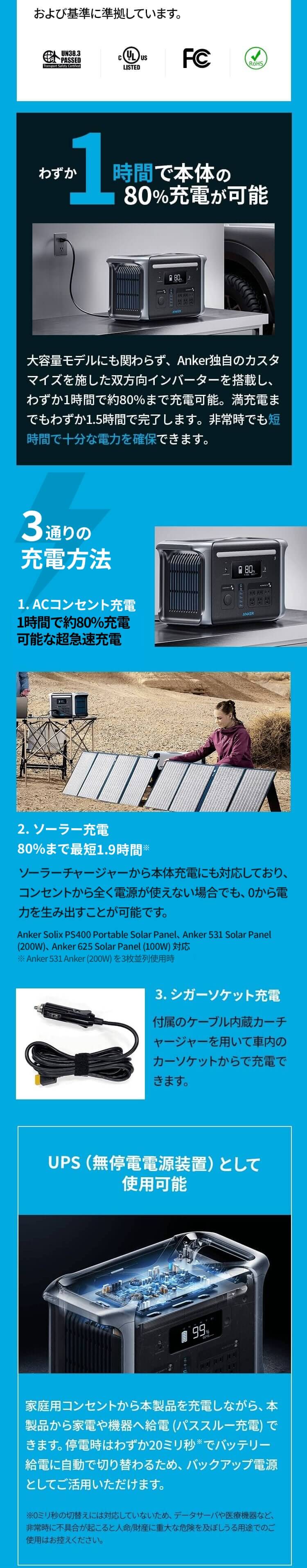 Anker 防災グッズ ポータブル電源 アンカー 757 Portable Power