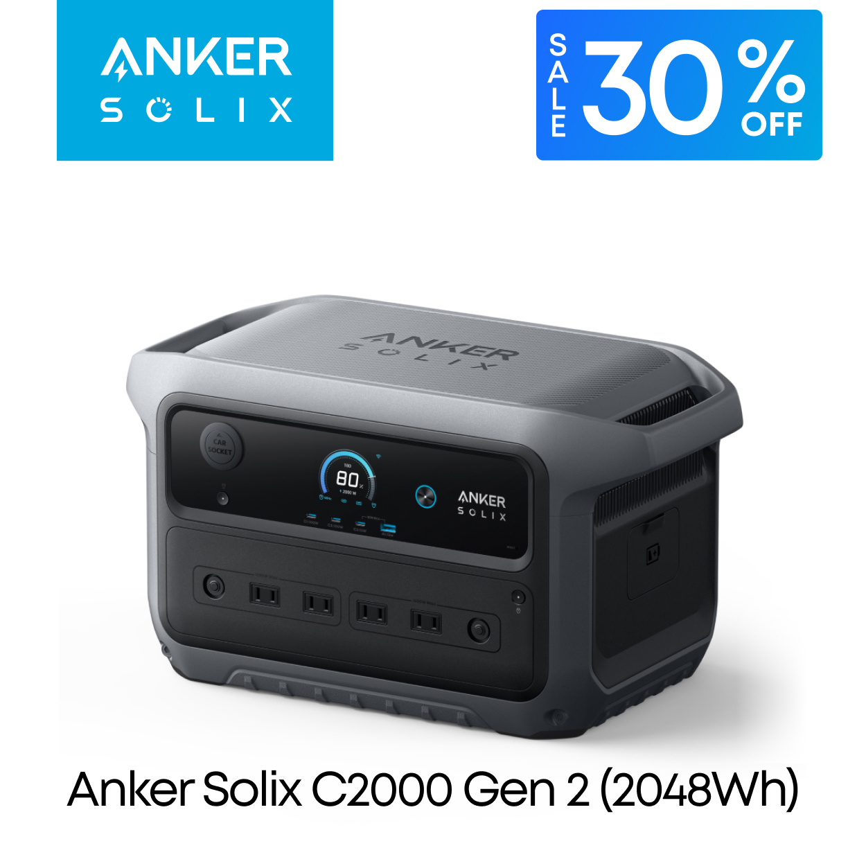 Anker（アンカー） Anker Solix C800 (768Wh) ポータブル電源 & Solix