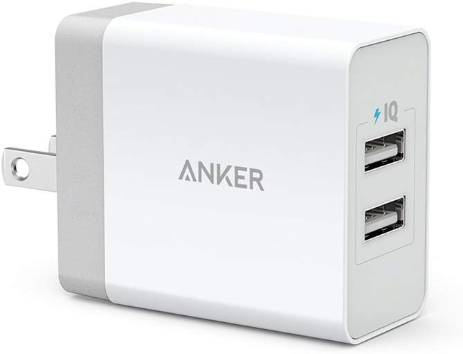 充電器 Anker 24W AC アダプター USB急速充電器 2ポート PowerIQ VoltageBoost 折畳式プラグ搭載 海外対応 アンカー