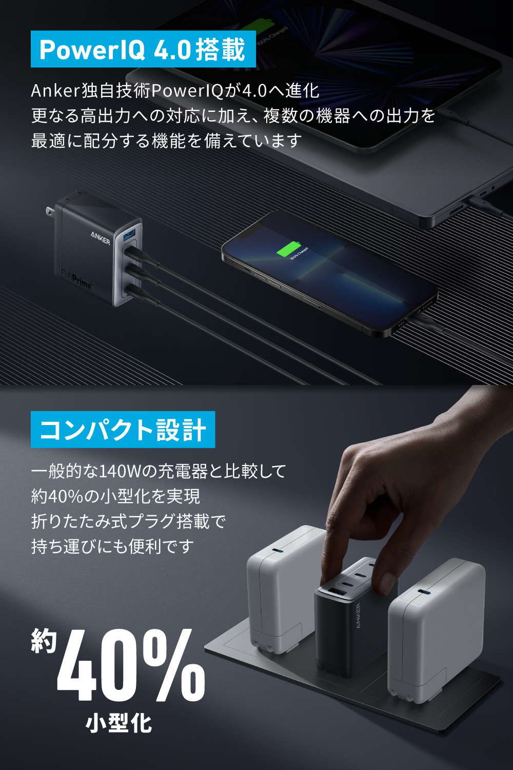 Anker 747 Charger (GaNPrime 150W) (USB PD 充電器 USB-A & USB-C 4