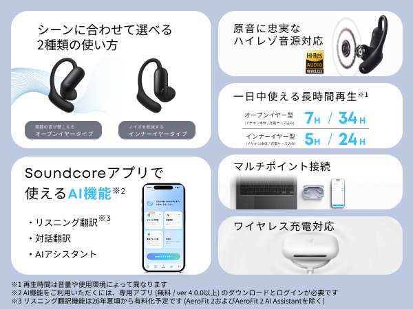 Soundcore（Anker） Anker Soundcore AeroFit 2 Pro（Bluetooth 6.1
