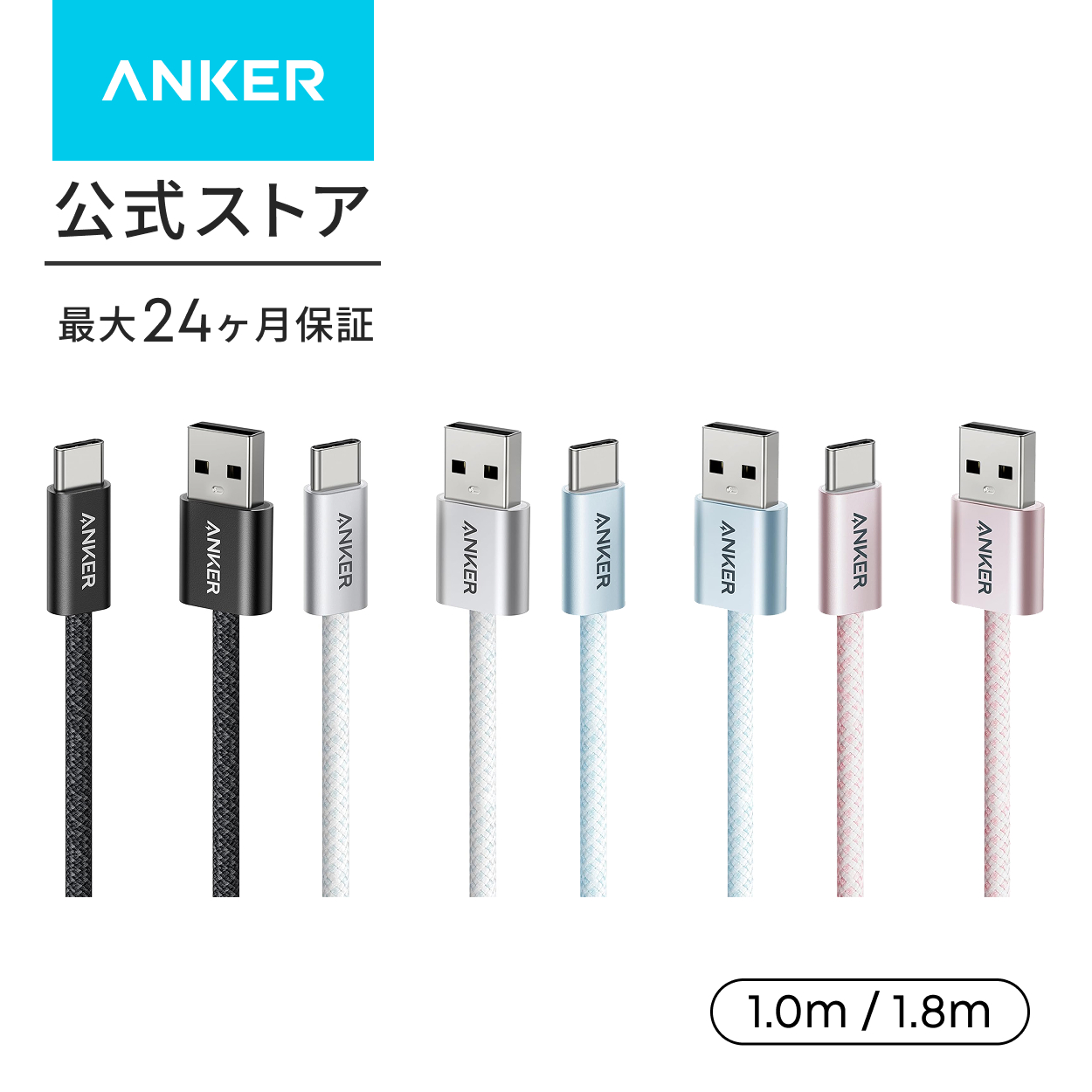 Anker Zolo USB-C &amp; USB-A �P�[�u��