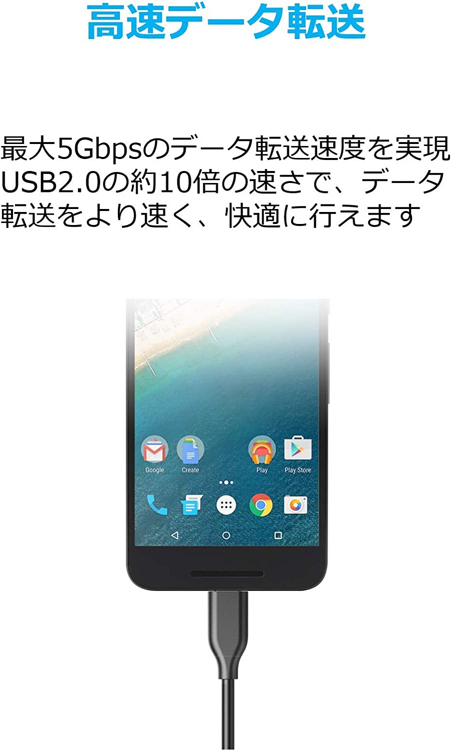 Anker USB Type C ケーブル PowerLine USB-C &amp; USB-A 3.0 ケーブル Xperia/Galaxy/LG/iPad Pro/MacBook その他 Android 等 USB-C機器対応 テレワ Amazon.co.jp: Anker USB Type C ケーブル PowerLine Ⅲ USB-C