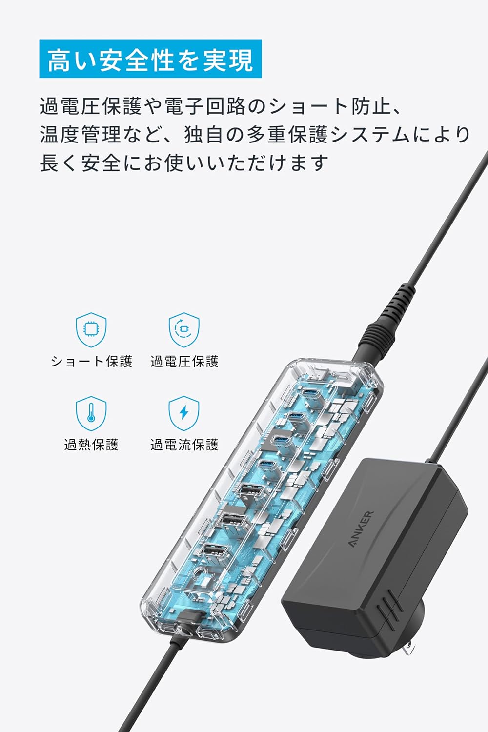 Anker USB-C データ ハブ (8-in-1, 5Gbps) 高速データ転送 最大