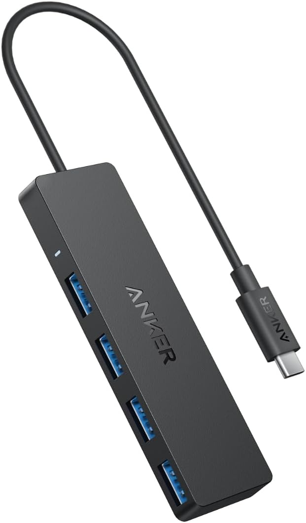 Anker USB-C データ ハブ (4-in-1, 5Gbps) 60cmケーブル 高速データ転送 USB 3.0 USB-Aポート搭載 MacBook iMac Surface Windows