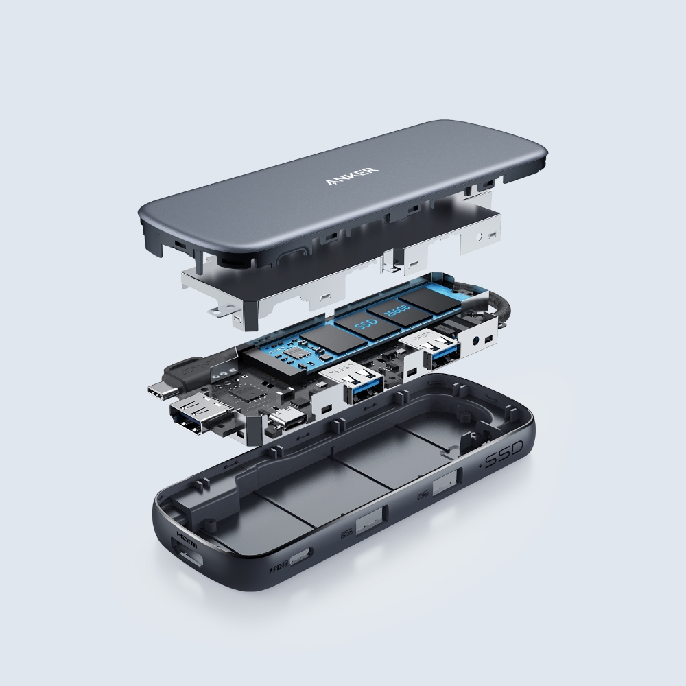 Anker PowerExpand 4-in-1 USB-C SSD ハブ (256GB) ストレージ
