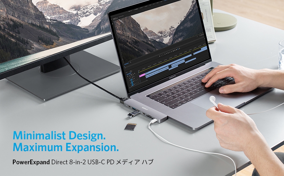 Anker PowerExpand Direct 8-in-2 USB-C PD メディア ハブ 多