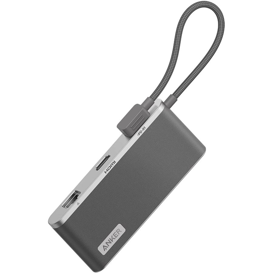 Anker 655 USB-C ハブ (8-in-1) 10Gbps 高速データ転送 USB-Aポート 100W USB Power Delivery USB-Cポート 4K HDMIポート 1Gbps イーサネットポート アンカー