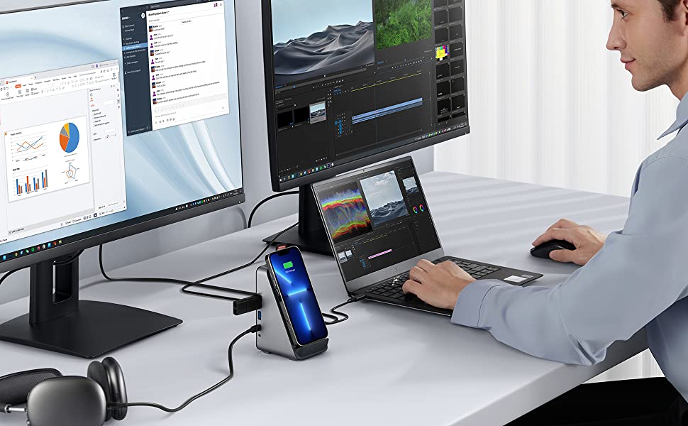 Anker 651 USB-C ドッキングステーション (8-in-1, Wireless Charging