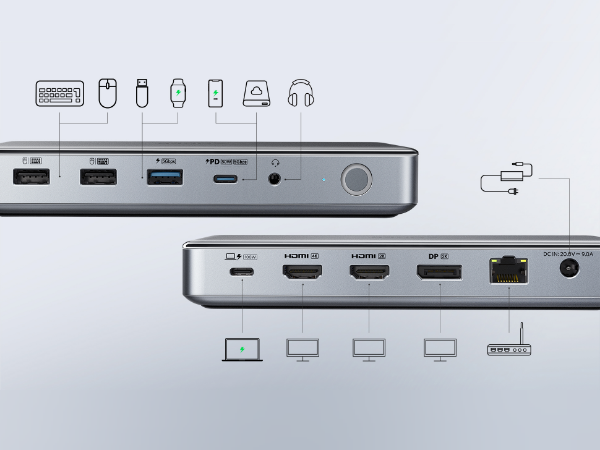Anker 563 USB-C ドッキングステーション (10-in-1) 最大100W